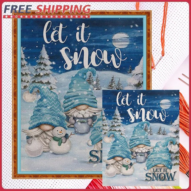 Christmas Goblin Full Cross Stitch 11CT Cotton Thread DIY Counted Embroidery Kit