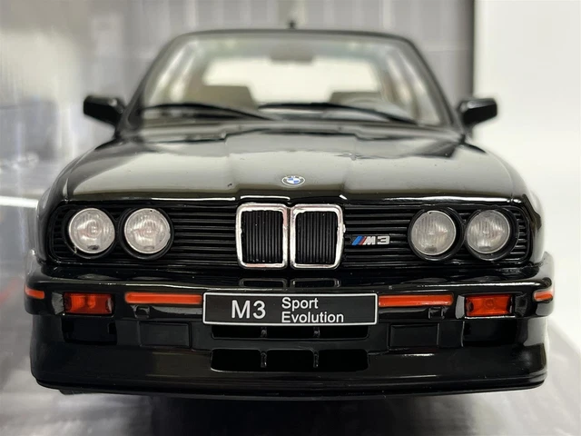 BMW E30 Sport Evo 1990 Noir 1:18 Échelle Neuf Emballé Solido 1801501 2