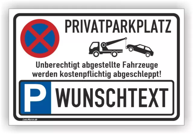 Parken verboten Schild Parkverbotsschild Privatparkplatz Parkplatz Schilder P098