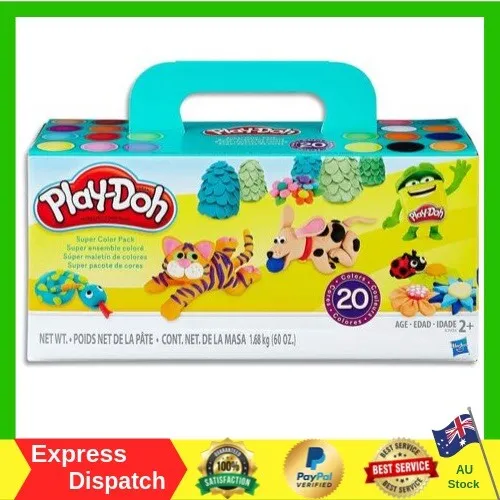 Play-Doh Super Colour Pack inc 20 Tubs of Dough Creative Kids Toys - Ages 2+ NEW