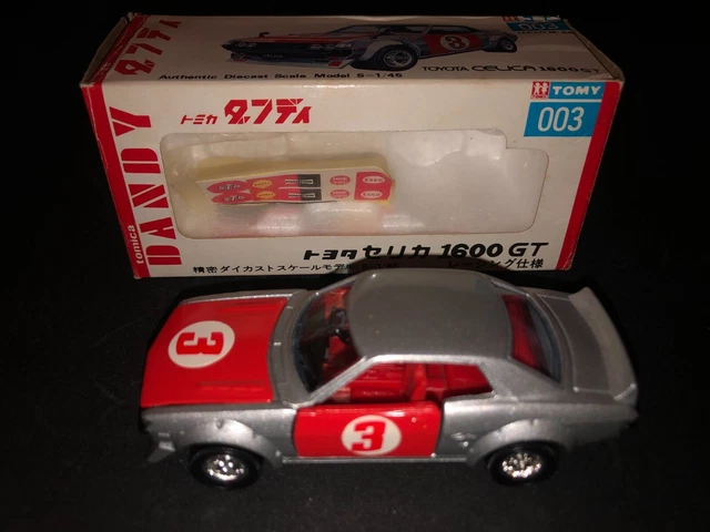 TOYOTA CELICA 2000 GT Noir Made in Japan TOMICA DANDY 1:43 de refer