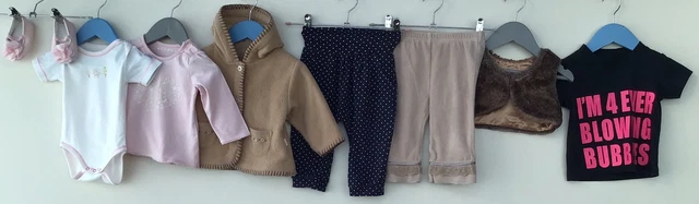 Baby Girls Bundle Age 6-9 Months  M&S Early Days Nutmeg Matalan