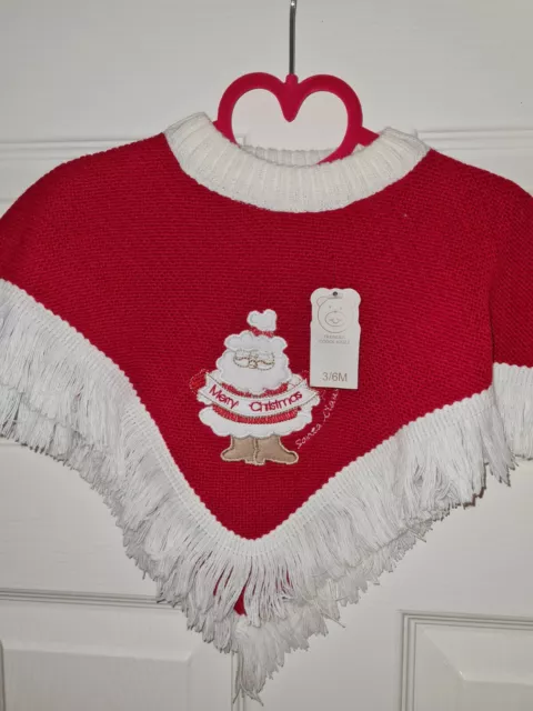 Poncho de Noël bébé garçon ou fille