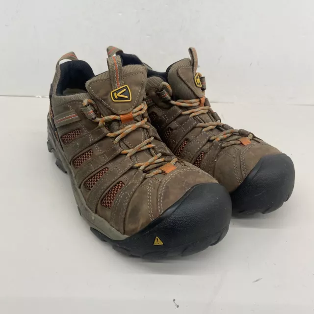 Keen 1007970D Flint Brown Leather Safety Steel Toe Work Shoes Mens Size 10.5D