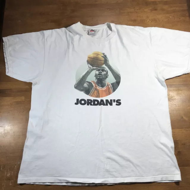 VTG 90S NIKE JORDANS BACK NBA Chicago Bulls Michael Jordan Shirt sz XL ...