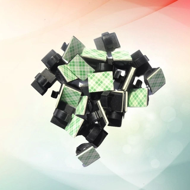 50 Pcs Selbstklebende Drahtklammern Kabelclips Auto Stehen Datenleitung