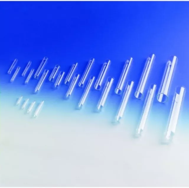 10 Pcs 75mm x 10mm Test Tubes with Rim, Soda Glass Light Wall 75x10mm