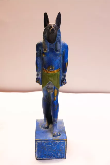 Beautiful Ancient Egyptian God Anubis, Egyptian Anubis statuette. made in Egypt 3