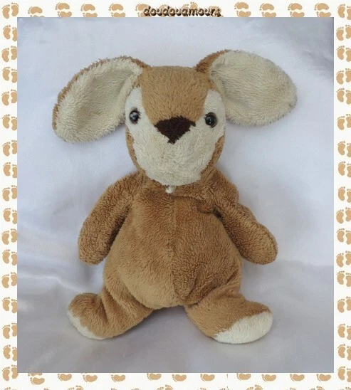 Doudou Peluche Lapin Ecru Et Marron Doudou Et Compagnie