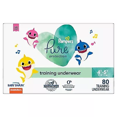 4 sample Pampers easy-ups 4t-5t (baby shark)
