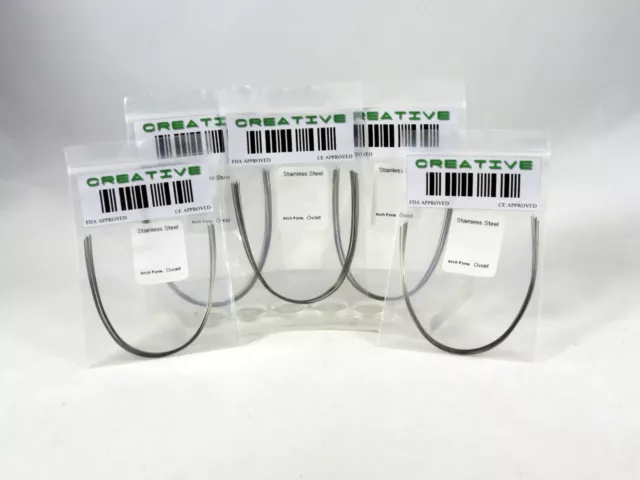 Dentaire Orthodontique Inox Arc Câble .018 " X .022 " Supérieur Ovoïde Kit / 50