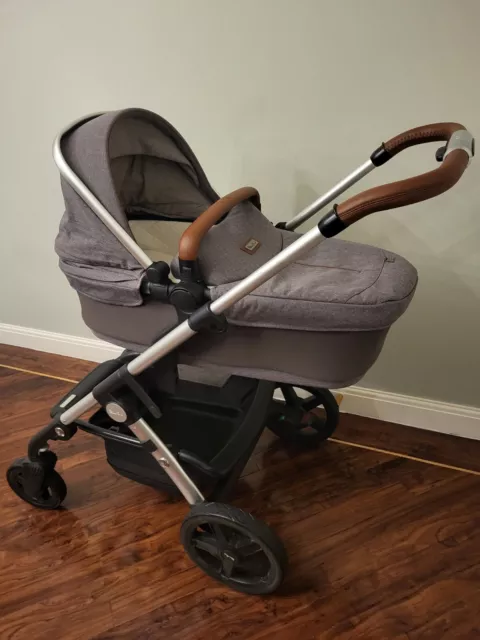 Silver Cross Wave Pram - Grey (Sable) - Accessories and matching Changing Bag