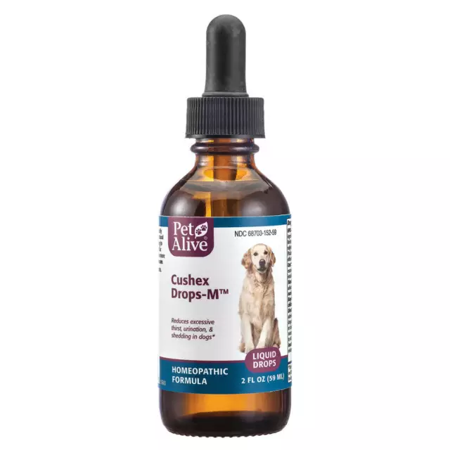 PetAlive Cushex Drops M (60ml) -  Homeopathic Remedy for Adrenal Health in Dogs