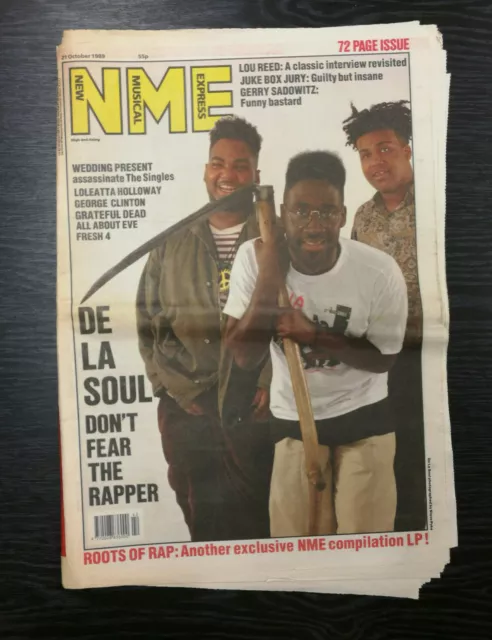 NME: De La Soul, Lou Reed, Gerry Sadowitz, George Clinton, 21st October 1989