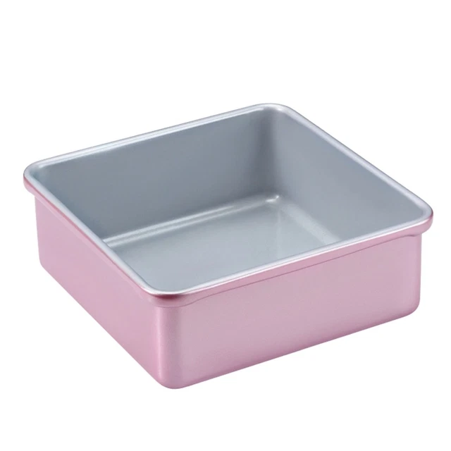 Backform hoch Kuchenform rosa Backrahmen eckig Kuchenbackform backenantihaft