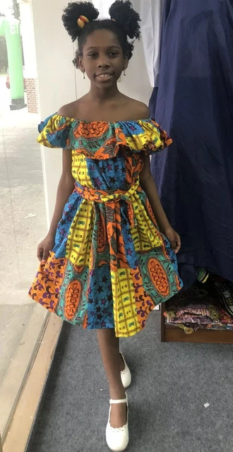 Robe Shift Imprimé Africain Ankara Avec Jeans - Taille 16, Neuve Avec étiquettes, Style Ethnique