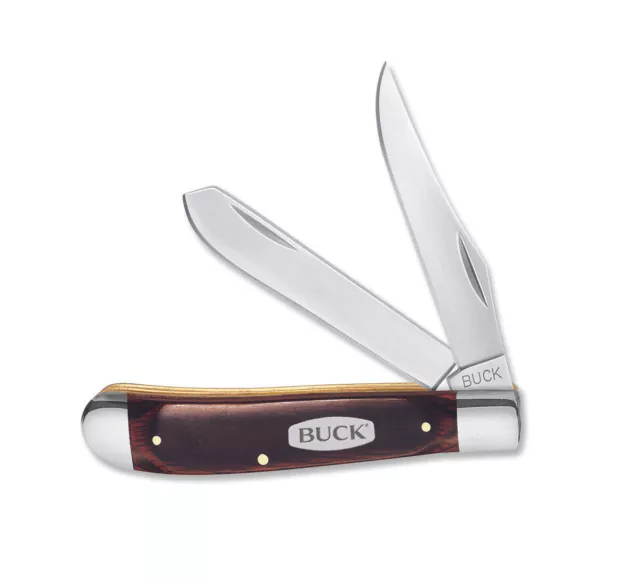 Buck Knives 382 Trapper Wood Handle Folding Pocket Knife 382BRS