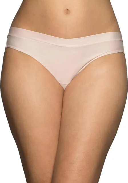 Vanity Fair Women's Beyond Comfort Bikini Panties, Silky Stretch-Quartz, 7