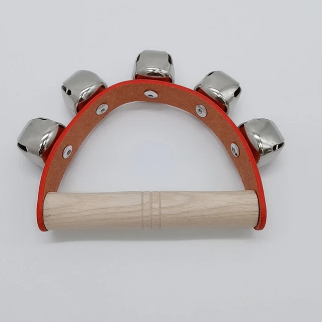 1 pièce Orff instrument 5 cloches sonnerie à main Sleigh Bell cadeau pour les FU 8