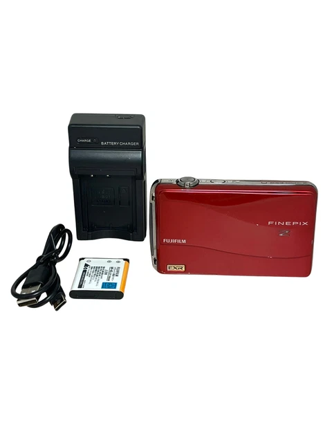 NEAR MINT] FUJIFILM FinePix Z700 EXR Red Compact Digital Camera