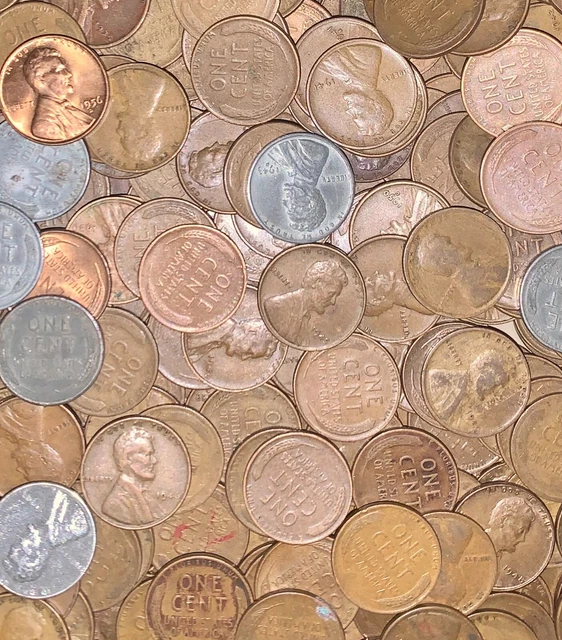 Lot of 50: 1909-58 Lincoln Wheat Pennies- Fast Shipping!  5⭐️