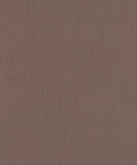 Rasch Tapete Rocknrolle 536157 Uni Unicolor de Rayas Berenjena Papel Pintado