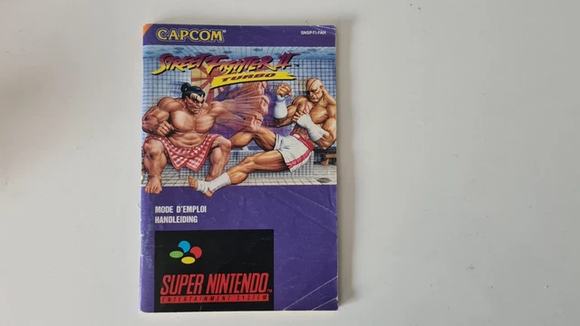Manuel Notice Street Fighter 2 Turbo Super Nintendo Fah Mode D'emploi