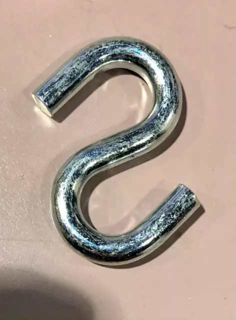 Lawrence Brothers Inc 2" Zinc Steel Open Ended S Hook Box of 20, New