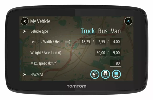 TomTom GO Professional 520 5 Inch LCD Bluetooth EU Traffic Car & HGV Sat Nav