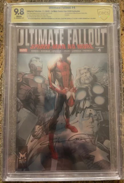 ULTIMATE FALLOUT #4: FOIL VARIANT CGC 9.8 SSx3- 1ST APP. MILES MORALES HOT MCU