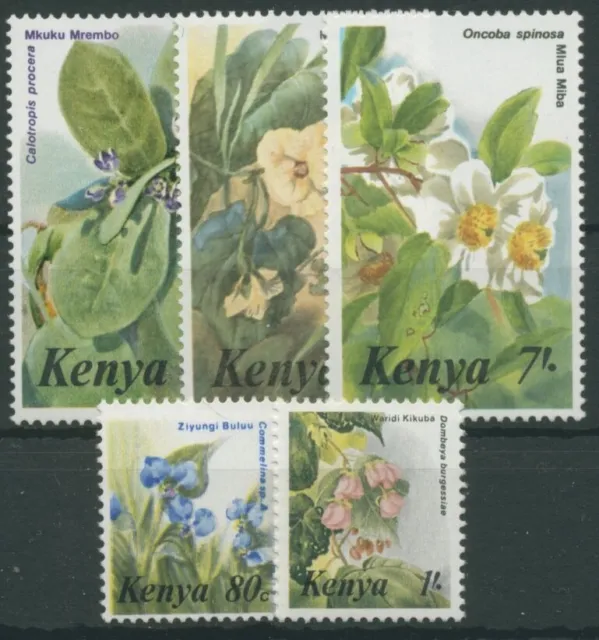Kenia 1985 Blumen Pflanzen 338/42 postfrisch