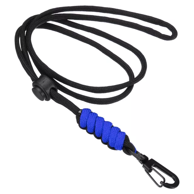 Neck Lanyard Badge Lanyards Adjustable Long Strap Holder Keychains Blue