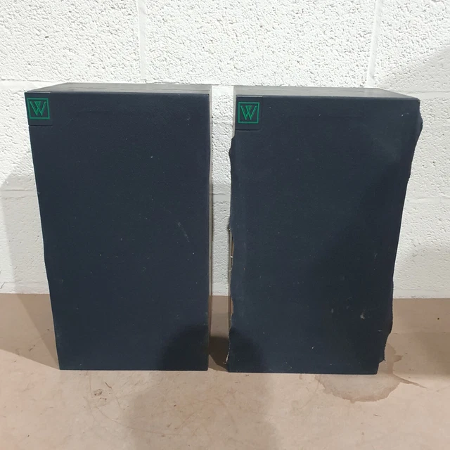 PAIR OF WHARFEDALE DELTA 7 Loudspeakers 8 Ohms 100W Black D29