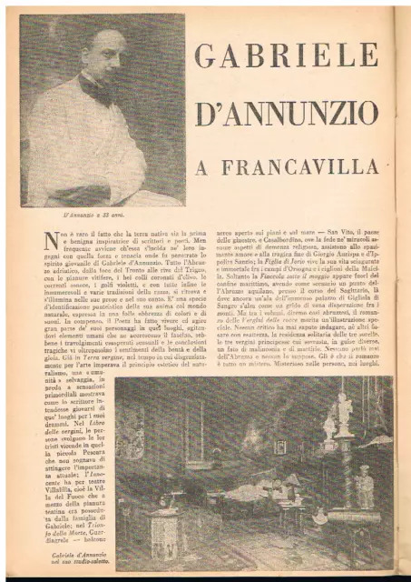 Ettore Moschino - GABRIELE D'ANNUNZIO A FRANCAVILLA