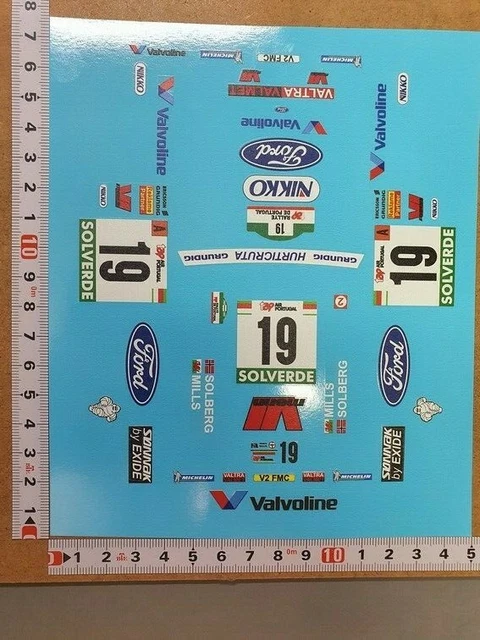 Planche De Décalcomanies 1/18 Ford Focus WRC N°31 – Rallye Du Portugal 2001 (Kulig) – Colorado VV18032