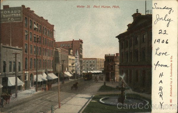1906 Port Huron,MI Water Street St. Clair County Michigan S. Langsdorf & Co.