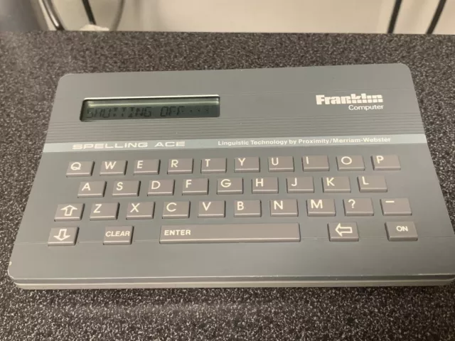 Vintage Franklin Computer Spelling Ace Model SA-98 English Spell Checker