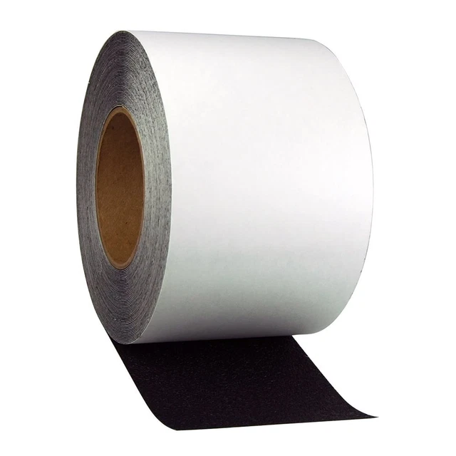 Jessup Safety Track Resilient Non-Slip Safety Tape, Black, 4 in. X 60 ft. Roll