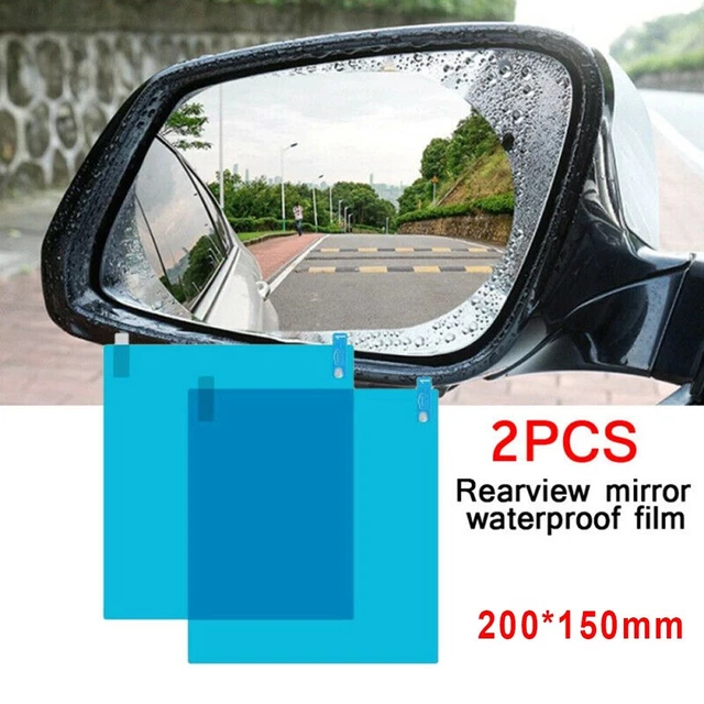 Vue Arrière Anti-buée Film Miroir Étanche Antireflet 2 Pièce Accessoire