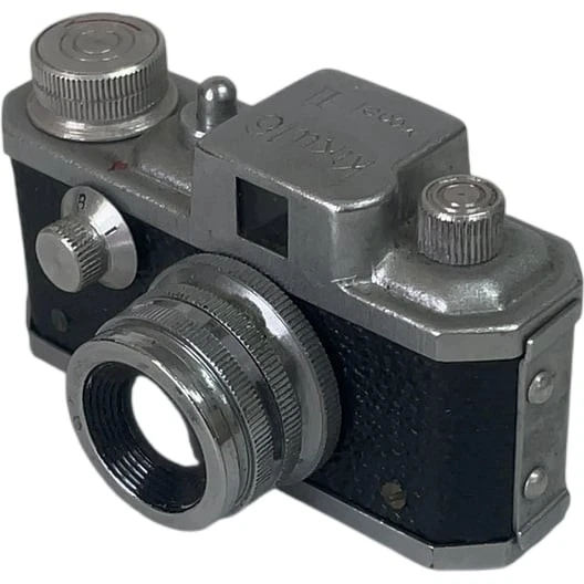 Appareil Photo KIKU 16 MODEL II Vintage Miniature, Argent Et Noir, Fabriqué Au Japon