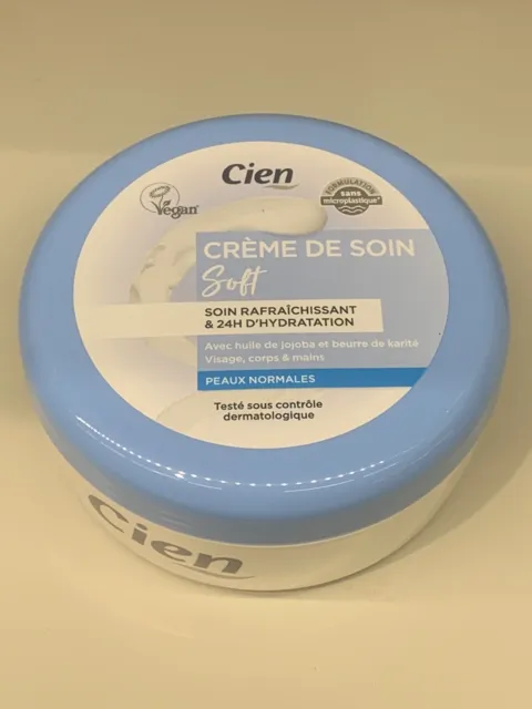 Cien Crème De Soin Hydratante SOFT Visage Corps Mains 250ml