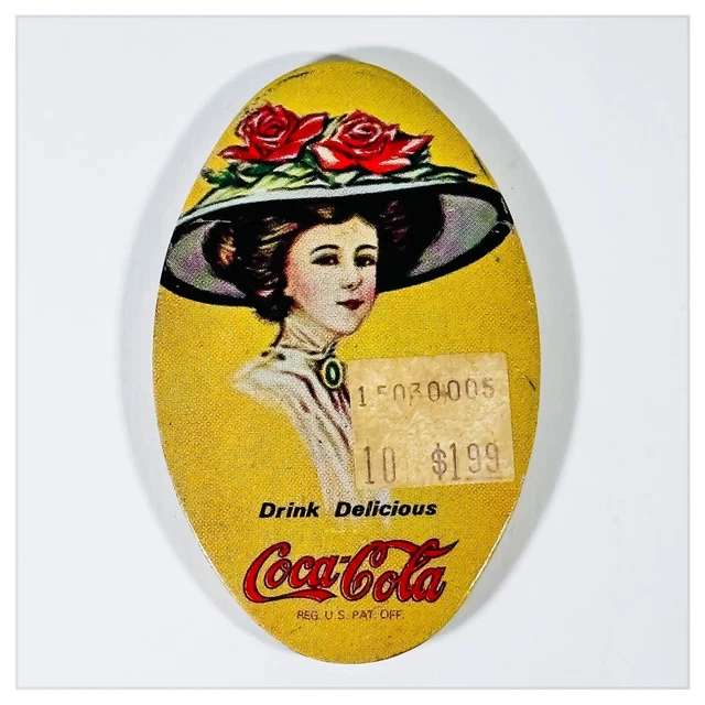 Specchietto da Borsa Pubblicitario Vintage COCA COLA Made in USA 1973