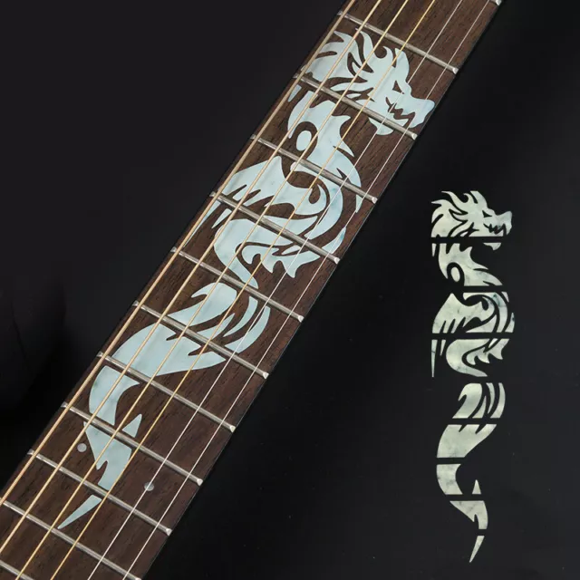 Guitar Fretboard Sticker Chinese Dragon for Acoustic Electric Guitars Bass