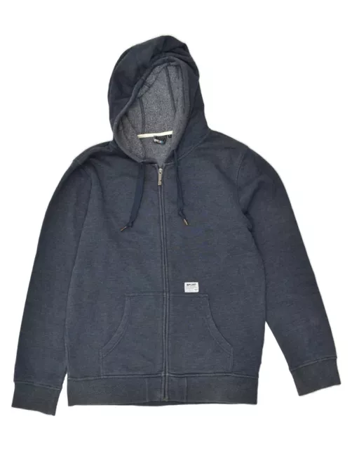 RIP CURL Mens Zip Hoodie Sweater Large Navy Blue Cotton BC93