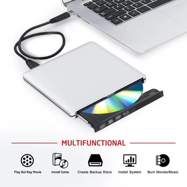 Alloy USB 3.0 Panasonic UJ240 6X Blu-Ray BD DVD RW Drive Burner Writer Player