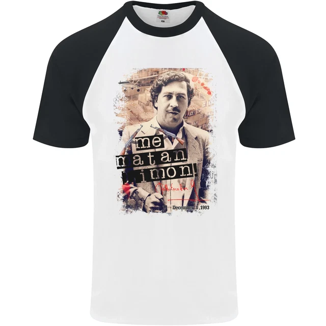 Maglietta da baseball Pablo Escobar Me Matan Limon da uomo S/S