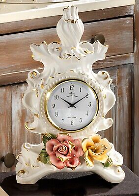 Come da foto 6 G24 OROLOGIO DA PARETE in finissima porcellana di Capodimonte 