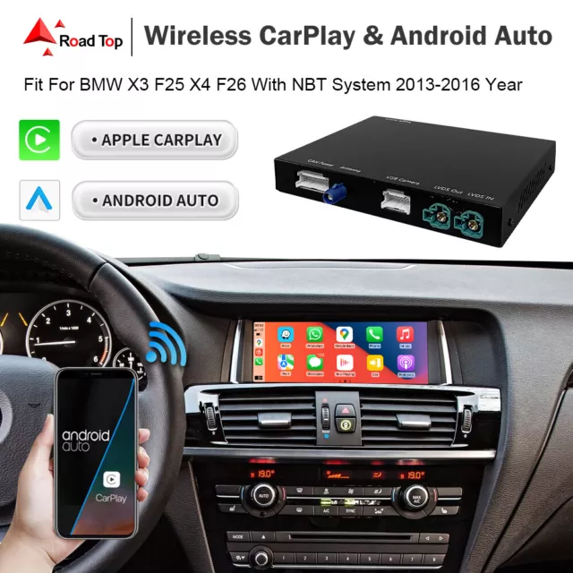 For BMW X3 F25 X4 F26 NBT Wireless Apple Carplay Android Auto Interface Adapter