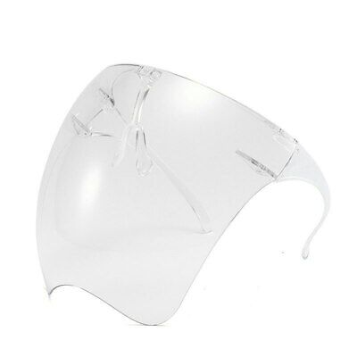 Clear Face Shield Glasses Face Mask Transparent Reusable Visor Anti-Fog Goggles