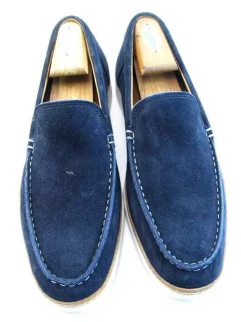 Allen Edmonds "Wilder" Suede Venetian Slip-On Loafers 9.5 D Navy DISCONT'D(214N)